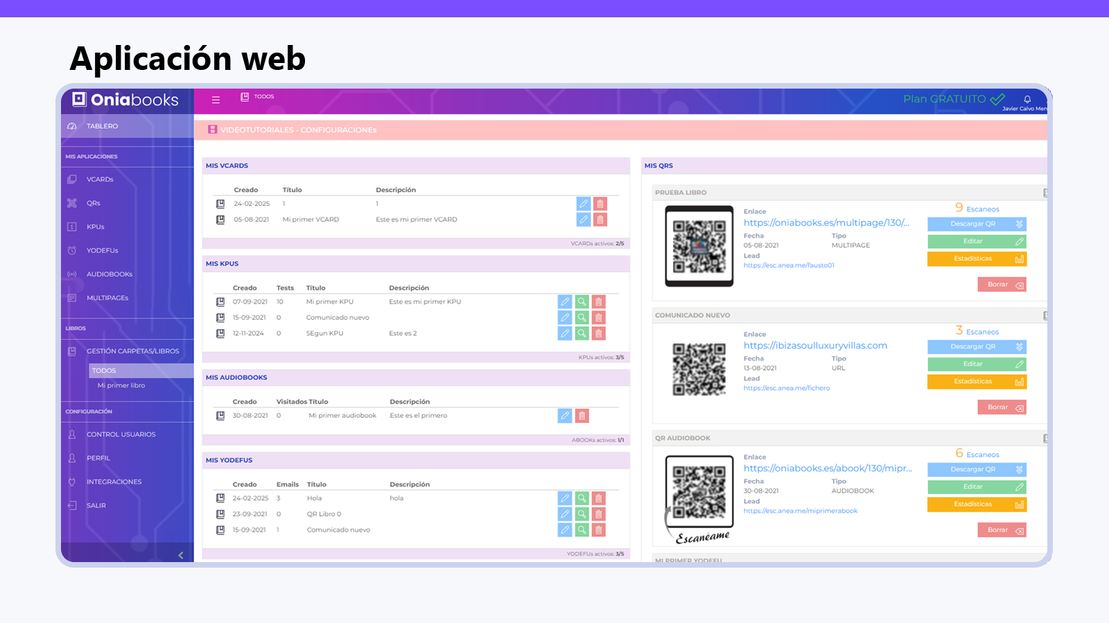 Aplicación web — Cliente A